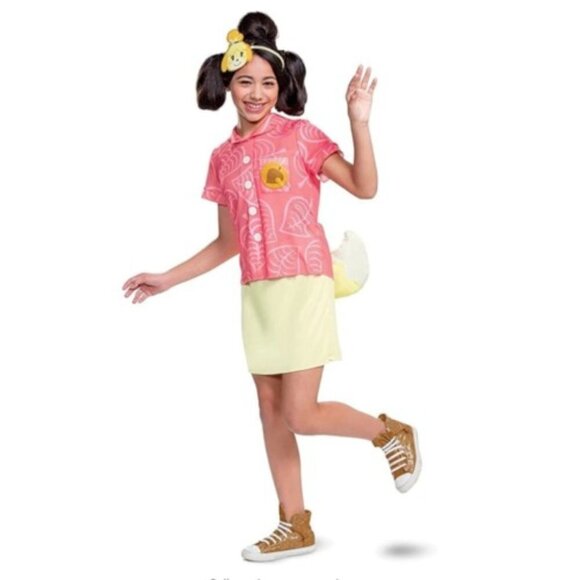 NEW Isabelle Animal Crossing New Horizons Girls Halloween Costume Medium 8-10 - Picture 1 of 4
